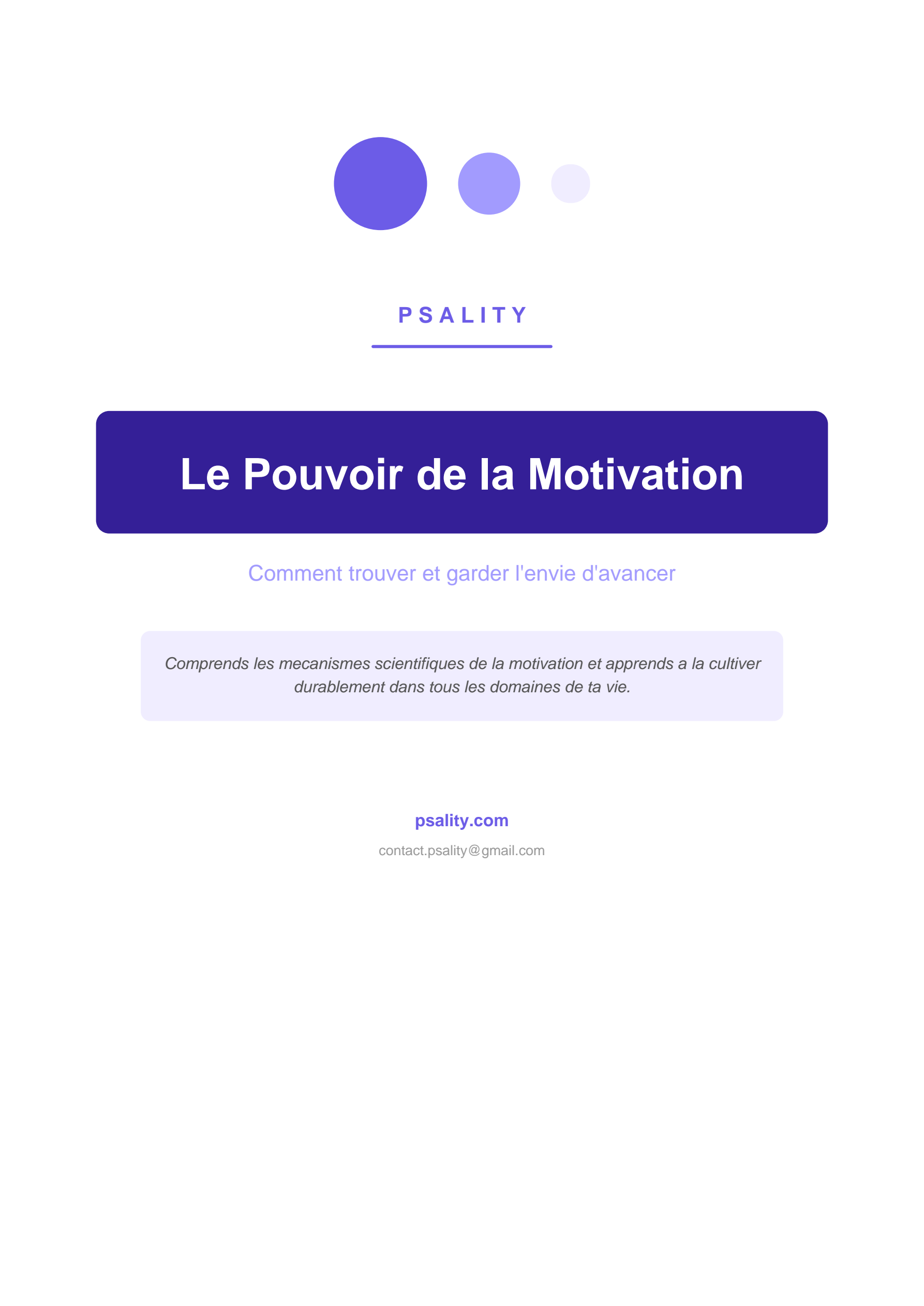 Le Pouvoir de la Motivation