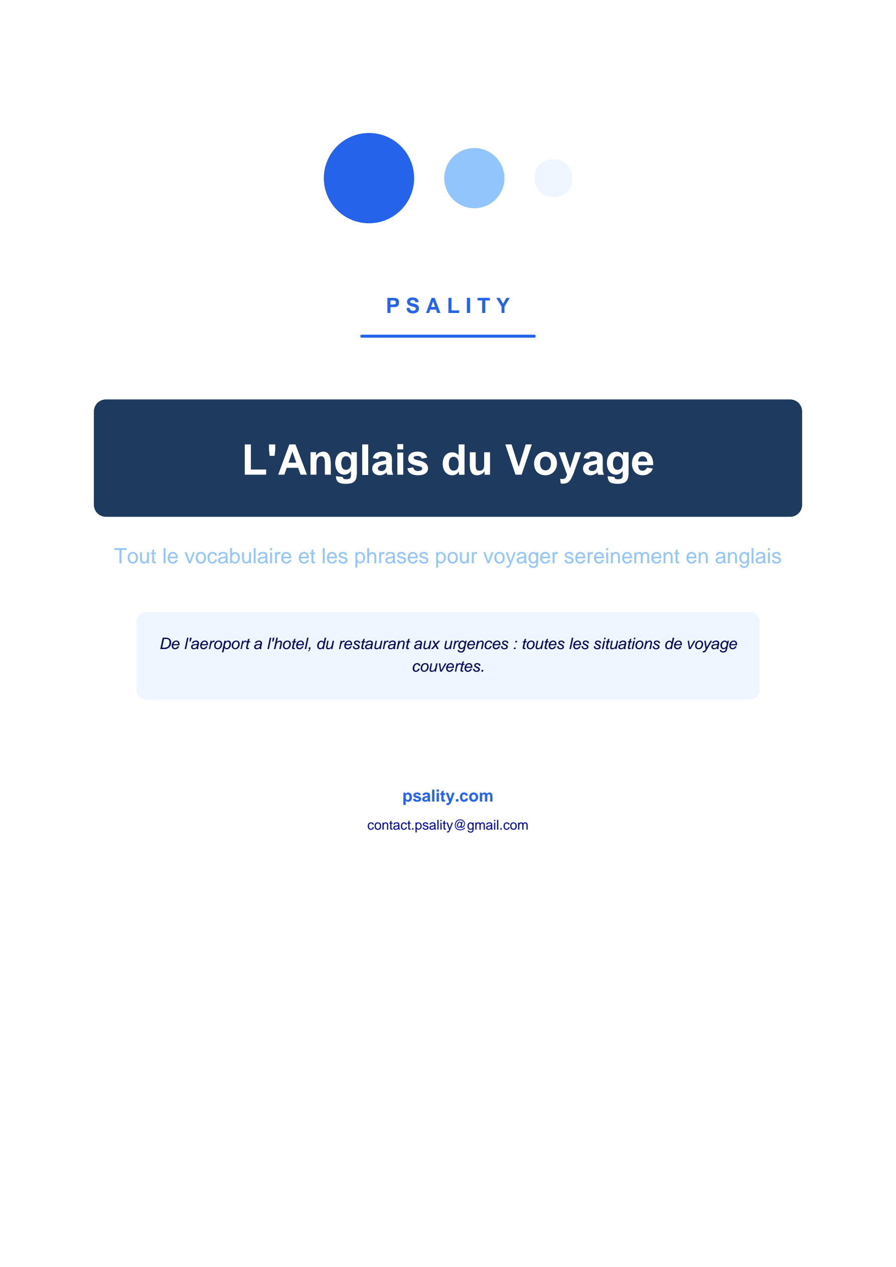 L'Anglais du Voyage